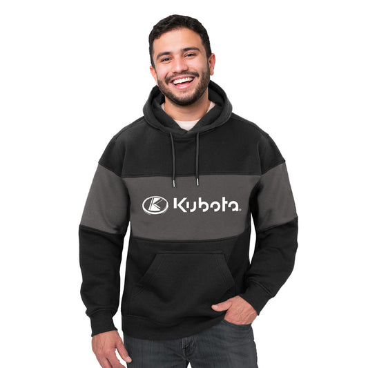 Next Level Pullover Hoodie, Black & Dark Grey