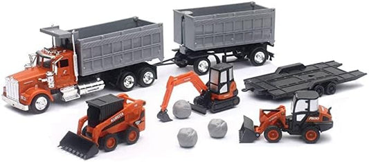 Construction Equipment & Dump Truck Playset