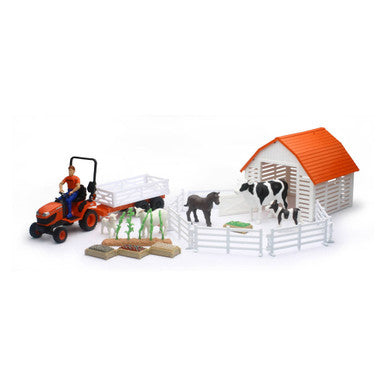 Tractor with Farm Animals playset