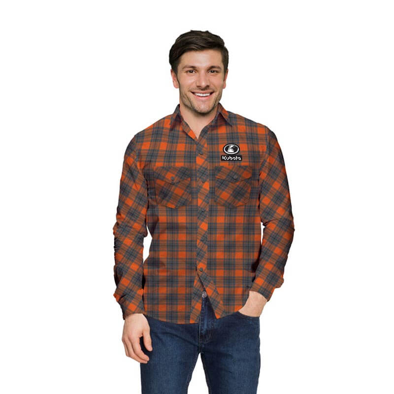 Unisex Plaid L/S Flannel Shirt