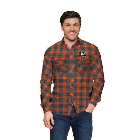 Unisex Plaid L/S Flannel Shirt