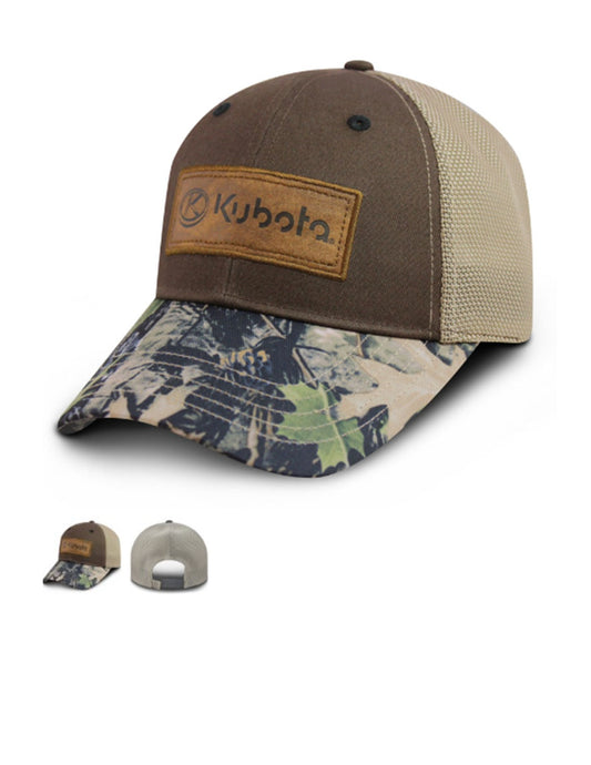 Kubota Backwoods Camo Mesh Snap Cap