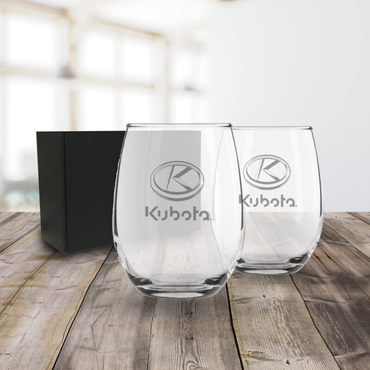 KUBOTA - AMBER STEMLESS GLASS -2 PC SET