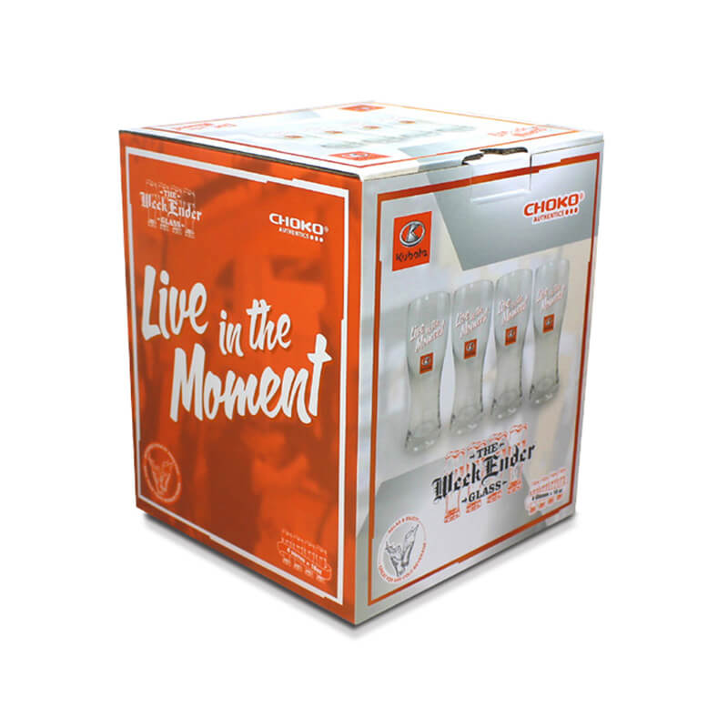 KUBOTA - LIVE IN THE MOMENT GLASS – 4PK