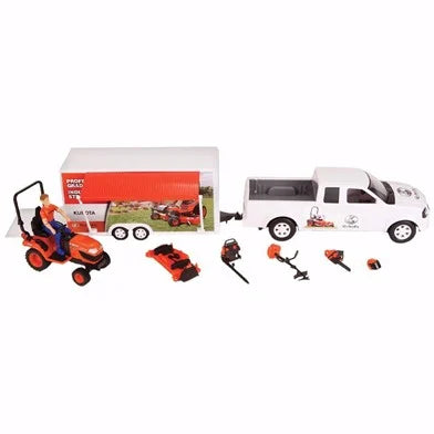 KUBOTA TOY - KUBOTA TRUCK ,TRAILER & BX SET