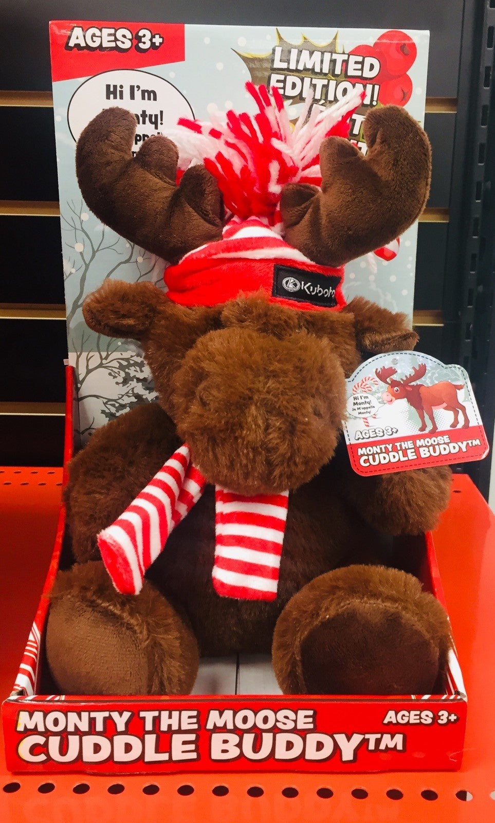 KUBOTA - CUDDLE BUDDY - MONTY THE MOOSE